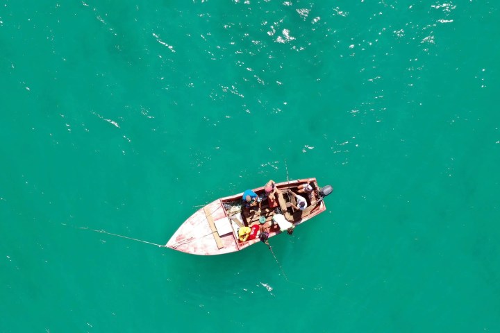a boat in the water